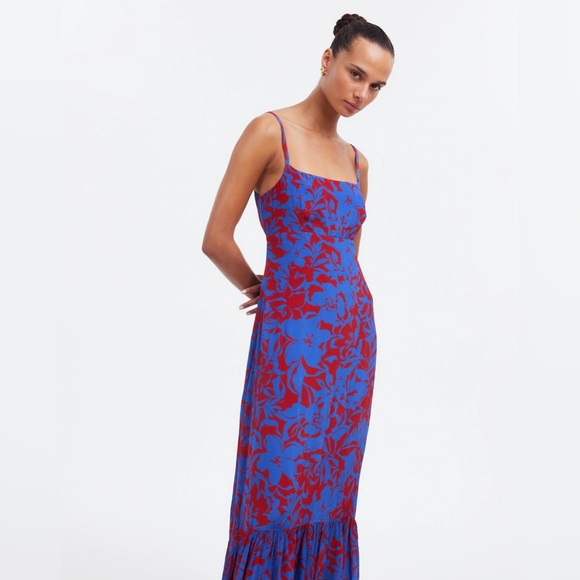 Empire-Waist Tank Maxi Dress in Floral - Picture 2 of 12